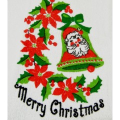 Vintage Merry Christmas Hand Towel - Never Used