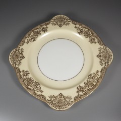 Square Noritake Gastonia Salad Plate with Gold Trim