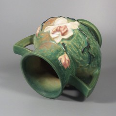 Roseville Pottery Magnolia Vase Two Handled Style 180-6 Roseville Pottery Magnolia Vase Two Handled Style 180-6