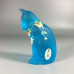 Lenox Fenton Glass Celeste Little Blue Cat 2005 Signed P Lemon + Certificate